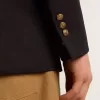 Dubbelknäppt blazer för herr i mörkblått