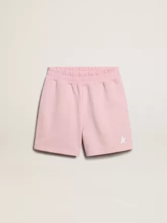 Flickor shorts i rosa med vit stjärna