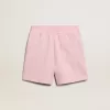 Flickor shorts i rosa med vit stjärna