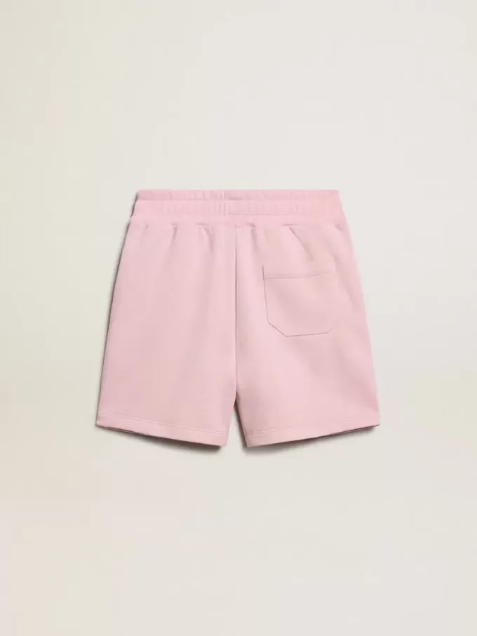 Flickor shorts i rosa med vit stjärna