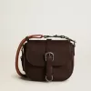 Francis Bag för damer, liten, i mörkbrunt läder Francis Bag för damer, liten, i mörkbrunt läder