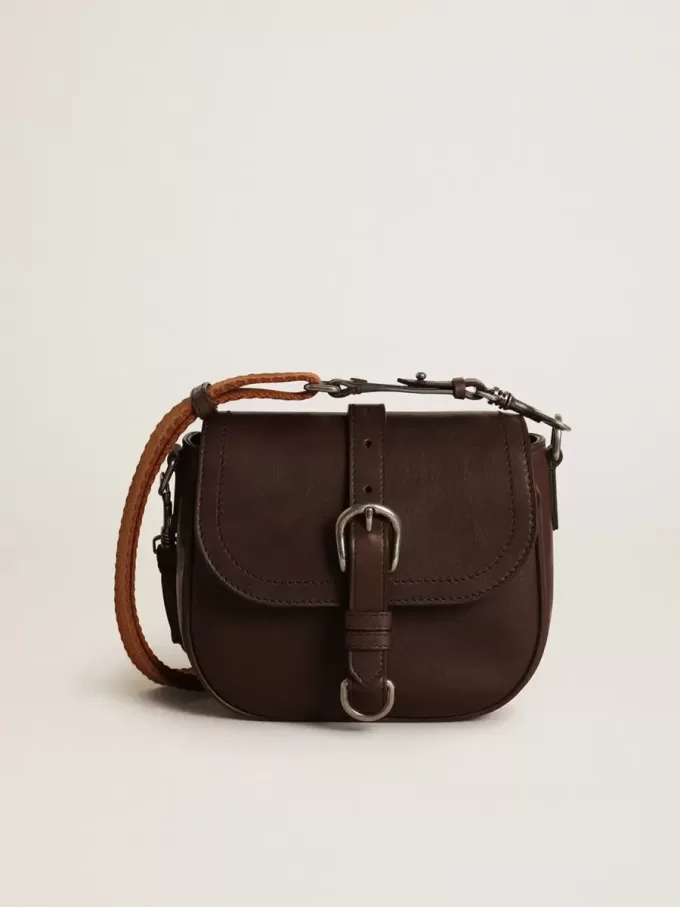 Francis Bag för damer, liten, i mörkbrunt läder Francis Bag för damer, liten, i mörkbrunt läder