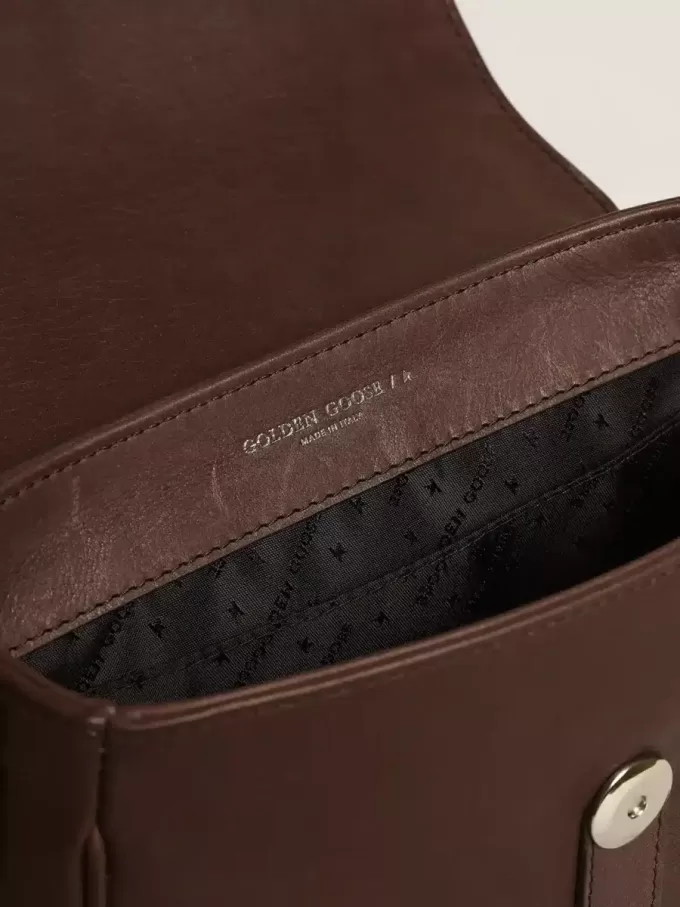 Francis Bag för damer, liten, i mörkbrunt läder Francis Bag för damer, liten, i mörkbrunt läder