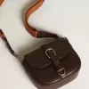 Francis Bag för damer, liten, i mörkbrunt läder Francis Bag för damer, liten, i mörkbrunt läder