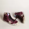 Francy sneakers med paljetter och handskriven text på yttersulan Francy sneakers med paljetter och handskriven text på yttersulan