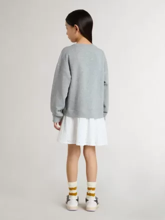 Grå och vit miniklänning för flickor