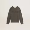Grå sweatshirt för barn med upphöjt logo