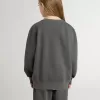 Grå sweatshirt för barn med upphöjt logo