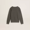 Grå sweatshirt för barn med upphöjt logo