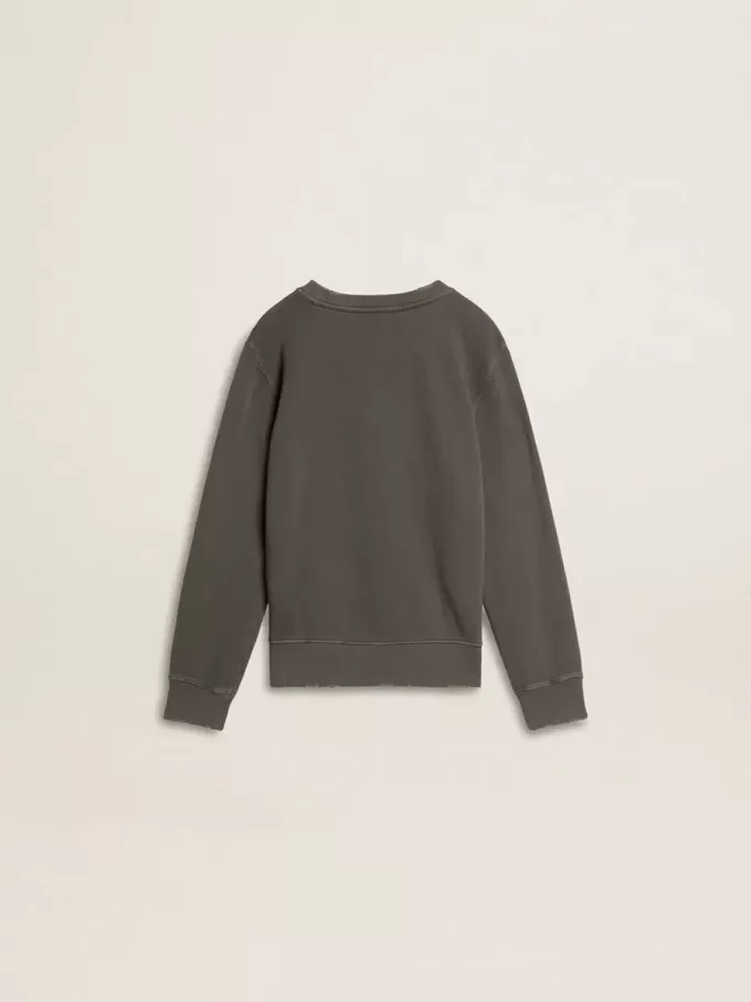 Grå sweatshirt för barn med upphöjt logo