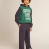 Grön och blå hoodie med tryck för pojkar Grön och blå hoodie med tryck för pojkar
