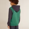 Grön och blå hoodie med tryck för pojkar Grön och blå hoodie med tryck för pojkar
