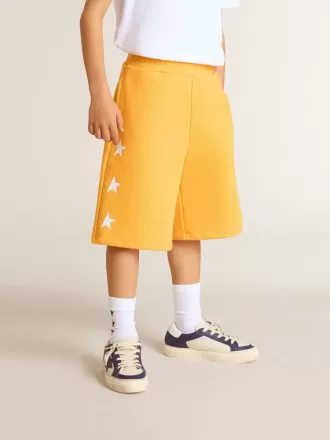 Gul mustardfärgade shorts för pojkar