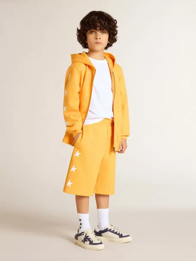 Gul mustardfärgade shorts för pojkar Gul mustardfärgade shorts för pojkar