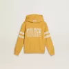 Gul sweatshirt för barn med vintage-tryck