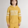 Gul sweatshirt för barn med vintage-tryck