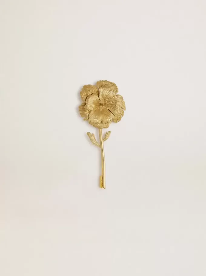 Guldnål med blommönster Guldnål med blommönster