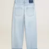 Herrbyxor i denim med sliten effekt Herrbyxor i denim med sliten effekt