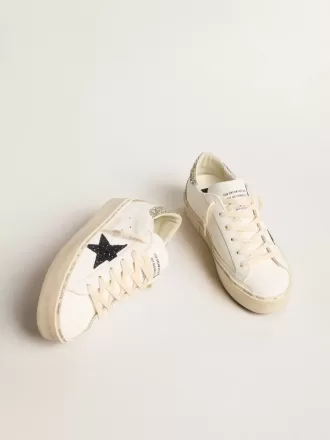Hi Star för damer med blå glitterstjärna och platina glitter på hälfliken