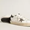 Hi Star för damer med silverglittrande stjärna och rubinröd glittrande hälflik