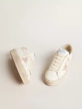 Hi Star LTD för damer med stjärna i gammalt rosa mocka och hälflik med pärlor