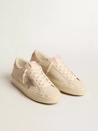 Hi Star LTD i nappa med stjärna i mocka och rosa Swarovski-kristaller