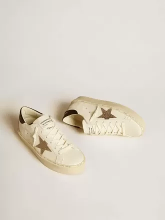 Hi Star LTD med Swarovski-kristallstjärna och svart läderflik på hälen