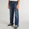 Jeans för pojkar med rå kant och broderi Jeans för pojkar med rå kant och broderi