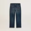 Jeans för pojkar med rå kant och broderi Jeans för pojkar med rå kant och broderi