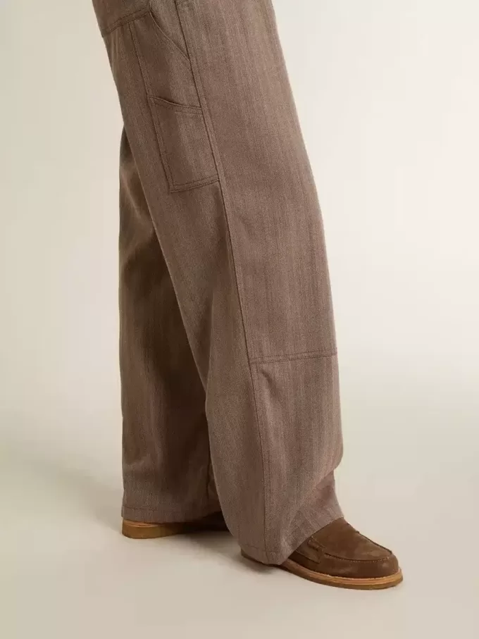 Jerry loafers för damer i duvgrå mocka