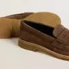 Jerry loafers för damer i duvgrå mocka