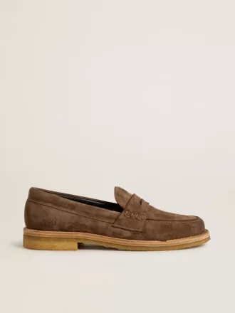 Jerry loafers för herr i duvgrå mocka