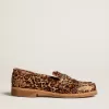 Jerry loafers för herr i ponnyhud med leopardmönster Jerry loafers för herr i ponnyhud med leopardmönster