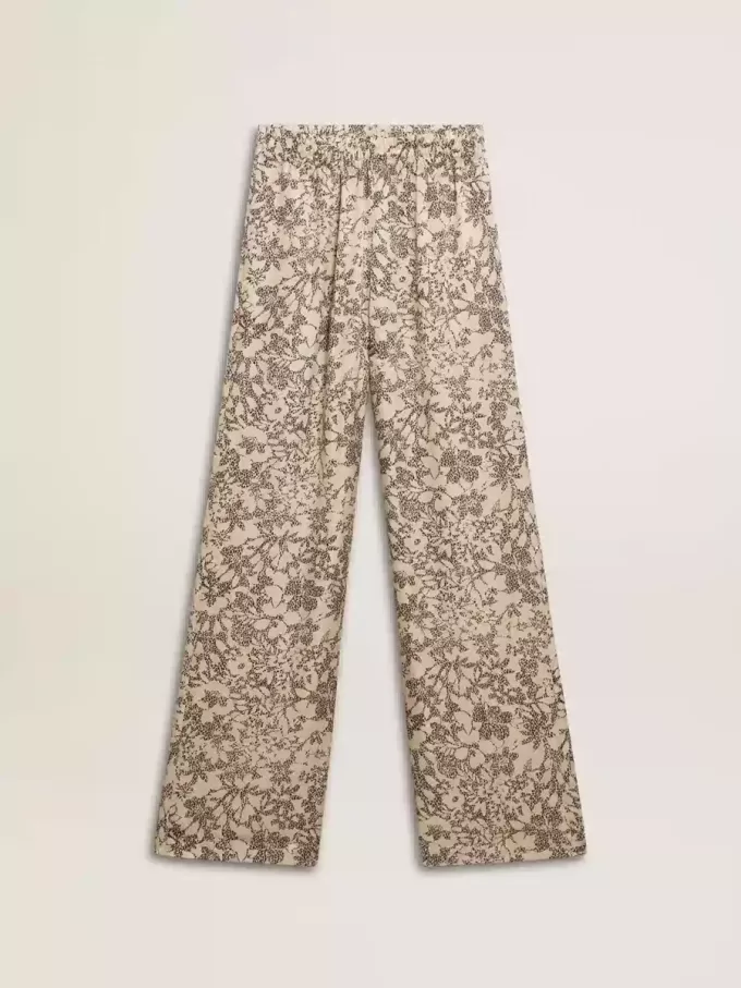 Joggingbyxor för damer med blommönster Joggingbyxor för damer med blommönster