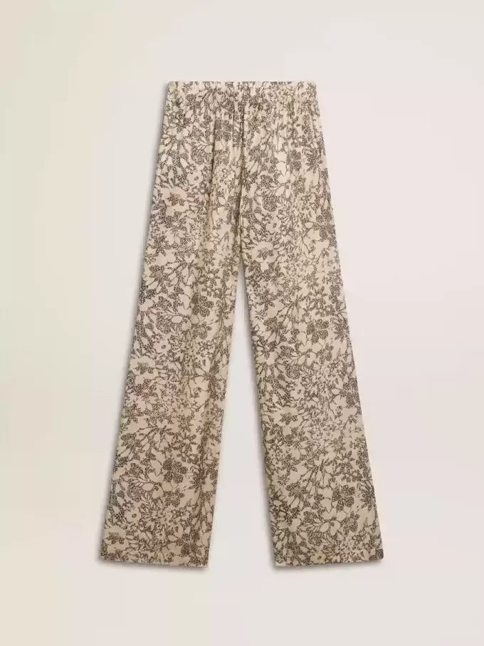 Joggingbyxor för damer med blommönster Joggingbyxor för damer med blommönster