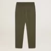 Joggingbyxor för pojkar i militärgrön färg med vita stjärnor Joggingbyxor för pojkar i militärgrön färg med vita stjärnor