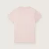 Journey T-shirt för flickor i rosa bomullsjersey med digitalt maskottryck Journey T-shirt för flickor i rosa bomullsjersey med digitalt maskottryck
