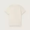 Journey T-shirt för pojkar i vit bomullsjersey med digitalt tryck av maskoten Journey T-shirt för pojkar i vit bomullsjersey med digitalt tryck av maskoten