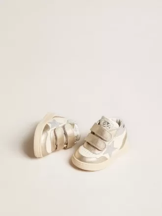 June Junior i nappa och metalliska läderinsatser med glitterstjärna