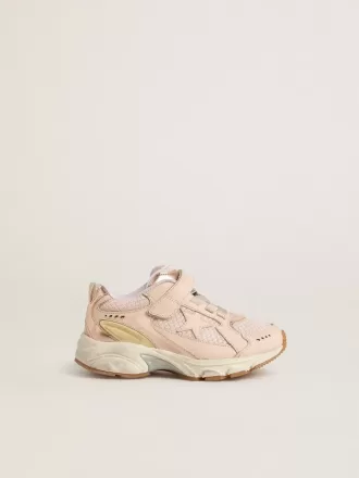 Junior Lightstar i rosa läder och mesh med rosa läderstjärna