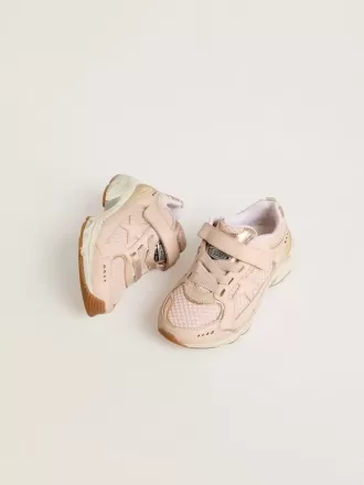 Junior Lightstar i rosa läder och mesh med rosa läderstjärna