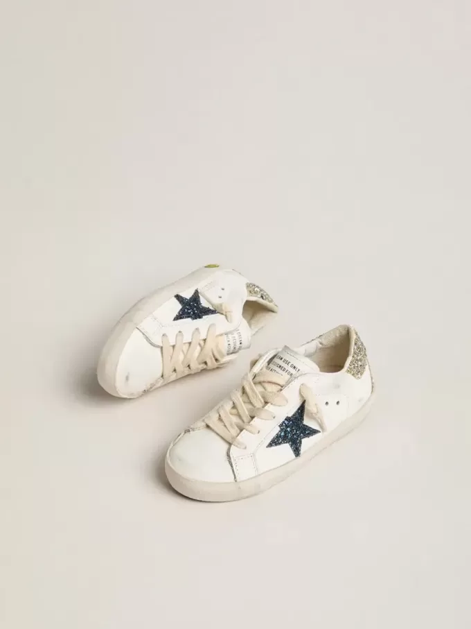 Junior Super-Star i läder med glitterstjärna och hälflik