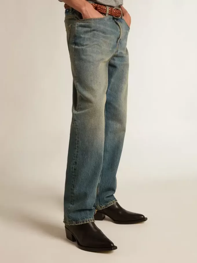 Låga Debbie-kängor för herr i svart läder Låga Debbie-kängor för herr i svart läder
