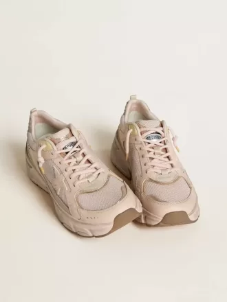 Lightstar för damer med rosa läder- och meshöverdel och rosa stjärna