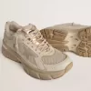 Lightstar för herr i duvgrått läder och mesh med beige TPU-stjärna Lightstar för herr i duvgrått läder och mesh med beige TPU-stjärna