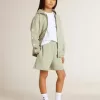 Ljusgrön sweatshirt med dragkedja Ljusgrön sweatshirt med dragkedja