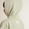 Ljusgrön sweatshirt med dragkedja Ljusgrön sweatshirt med dragkedja