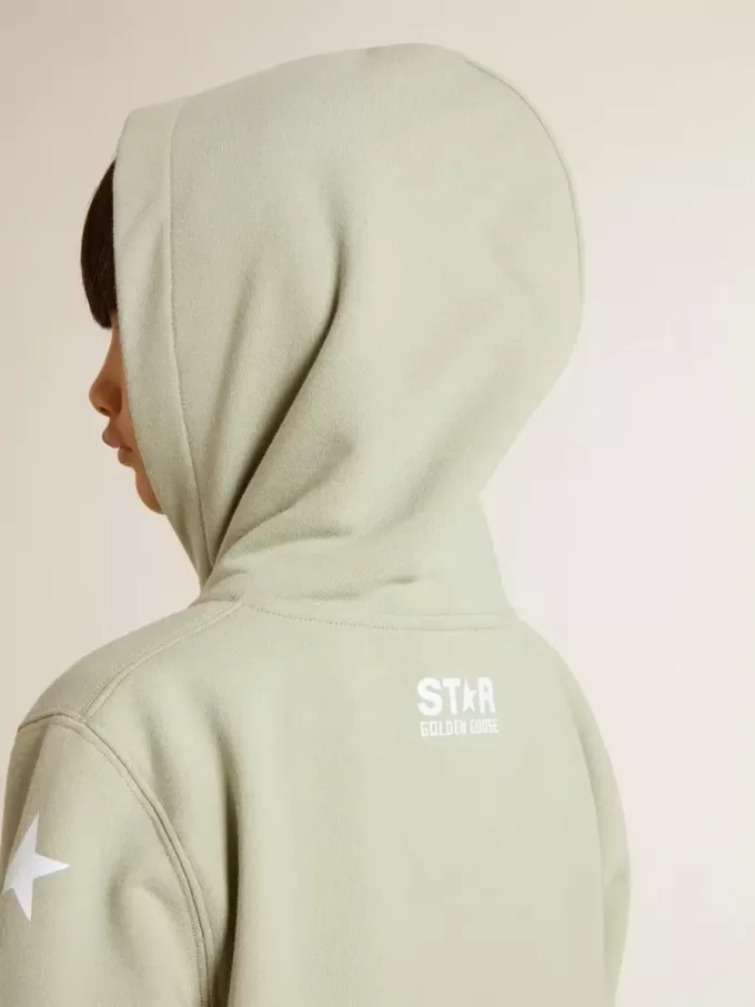 Ljusgrön sweatshirt med dragkedja Ljusgrön sweatshirt med dragkedja