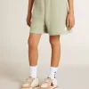 Ljusgröna shorts med vit stjärna