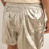 Löparshorts för herr i silverfärgat tyg